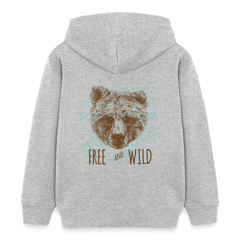 Stanley/Stella Kinder-bio-hoodie Mini Cruiser - grijs gemêleerd