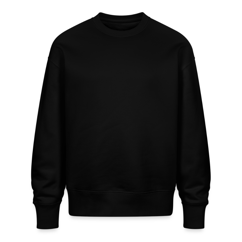 Stanley/Stella Uniseks oversize bio-sweater RADDER - zwart