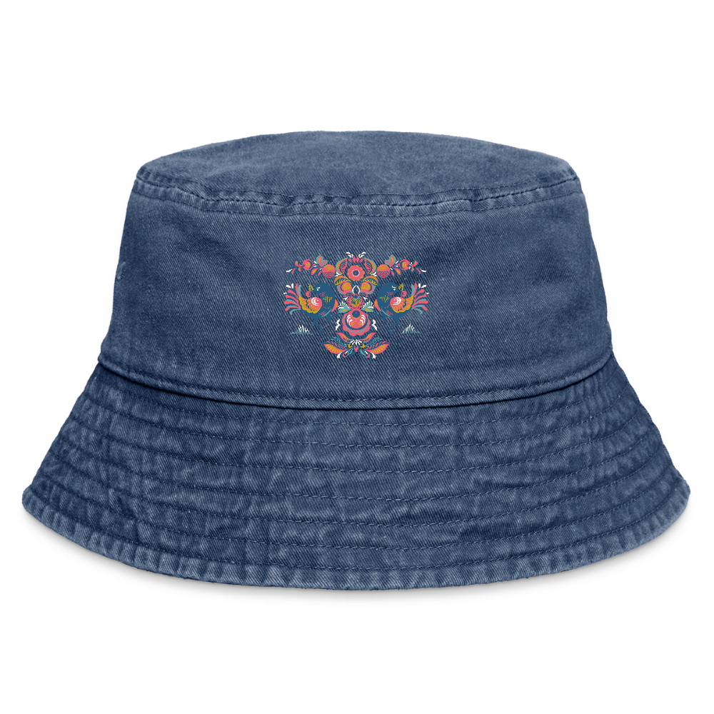 Vintage vissershoed - vintage denim