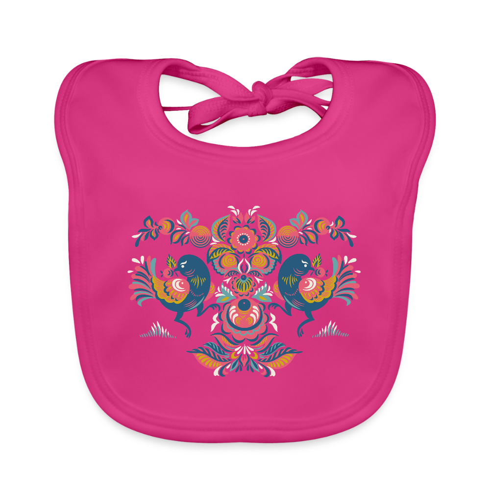 Bio-slabbetje voor baby's - fuchsia