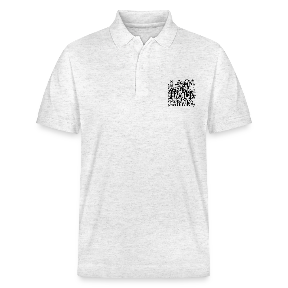 Stanley/Stella uniseks bio poloshirt PREPSTER - heather wit