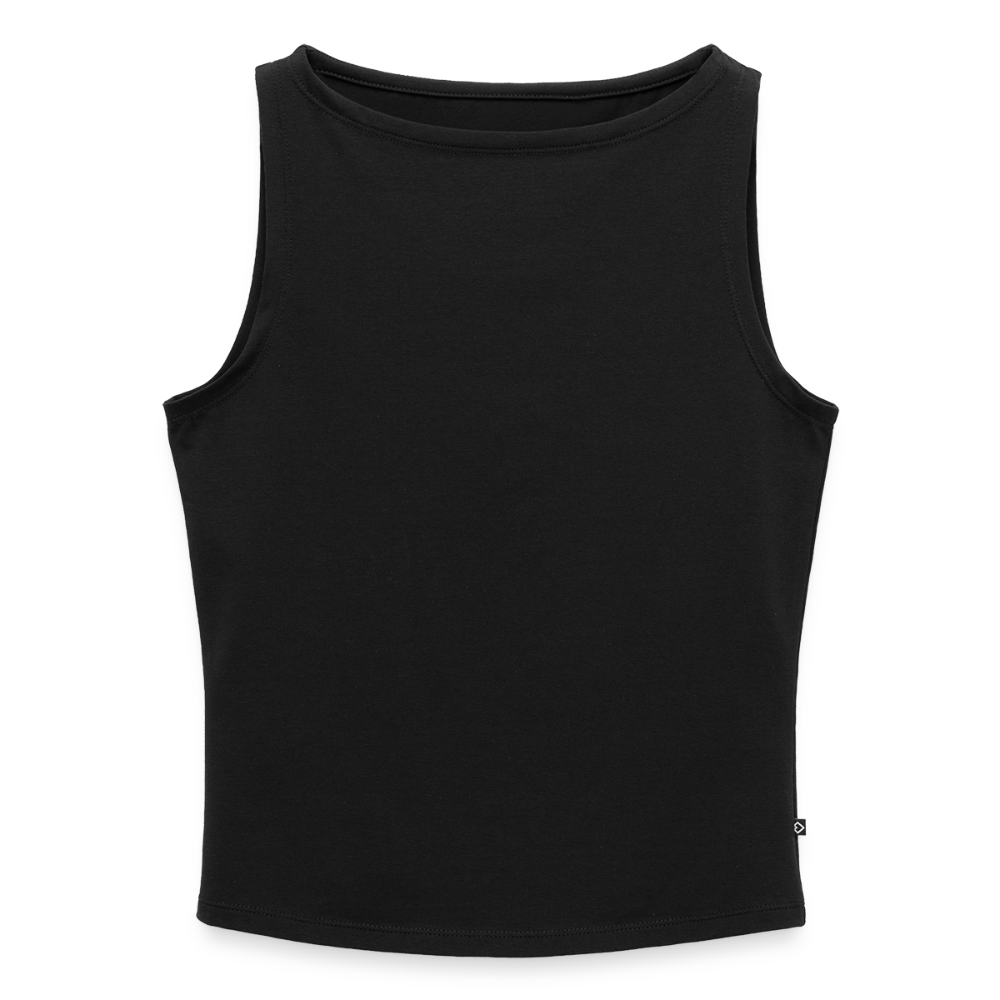 Vrouwen tanktop met U-hals - zwart