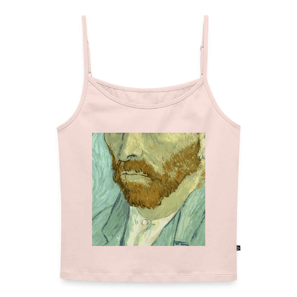 Vrouwen spaghetti-tanktop - poederroze