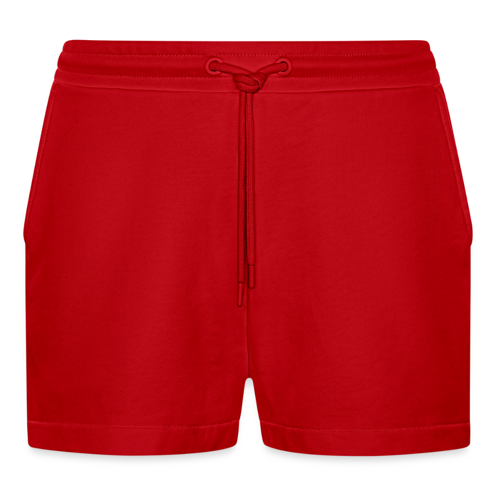Organic relaxed cropped shorts made in EU - rood