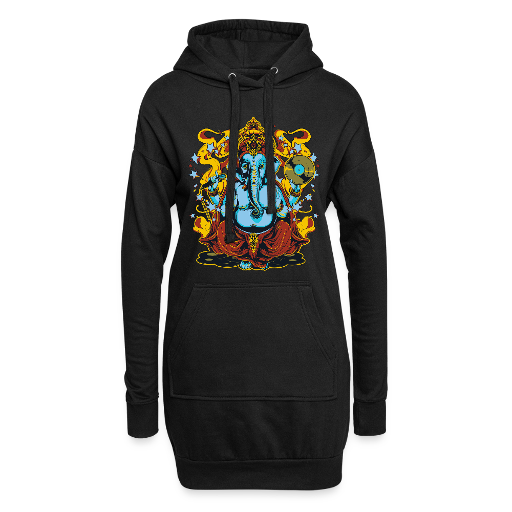 Hoodiejurk - zwart