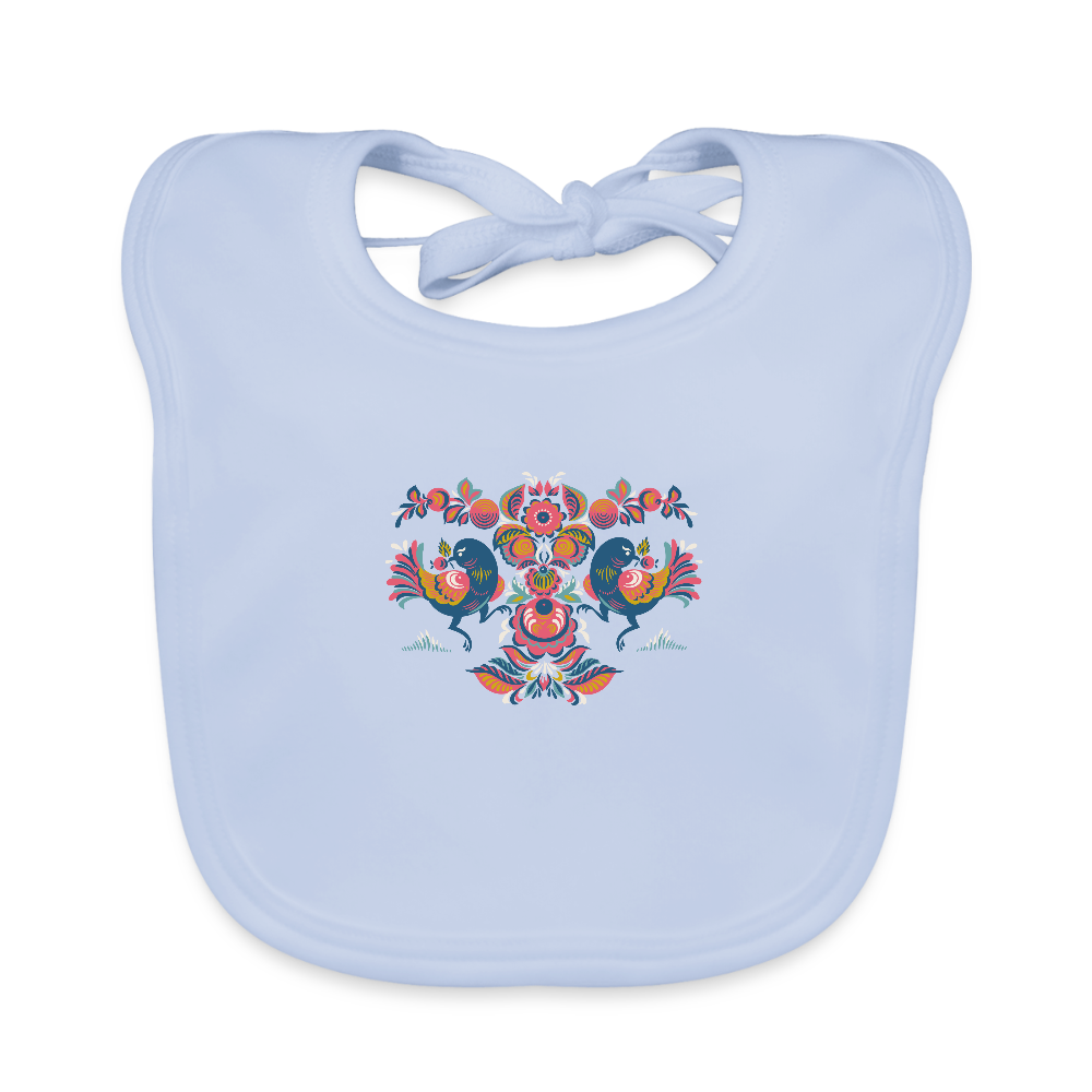 Bio-slabbetje voor baby's - sky blue