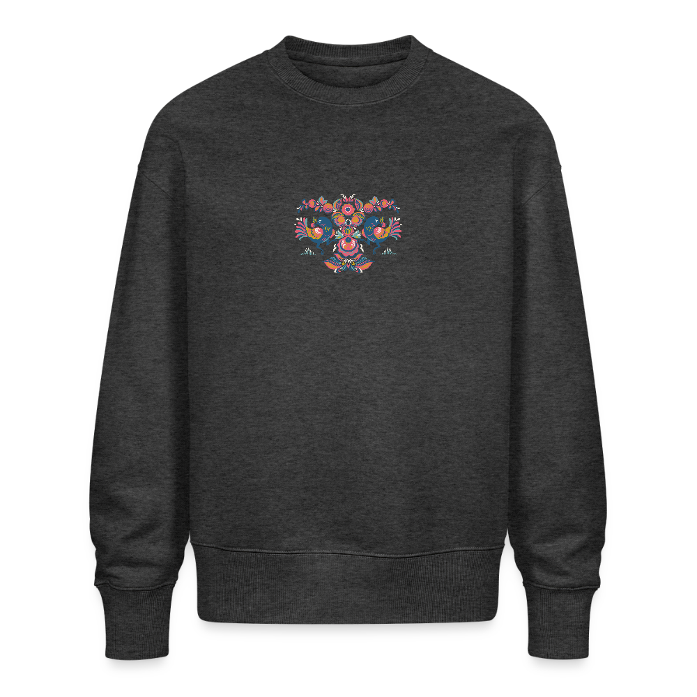 Stanley/Stella Uniseks oversize bio-sweater RADDER - donkergrijs gemêleerd