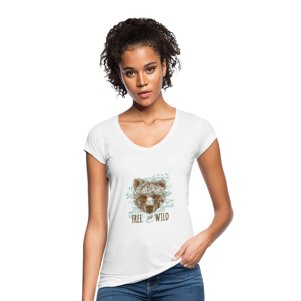Vrouwen Vintage T-shirt - wit