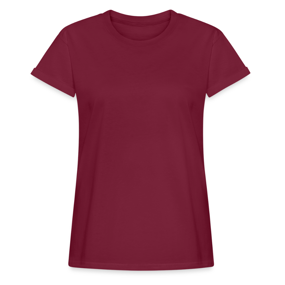 Vrouwen oversize T-shirt - bordeaux