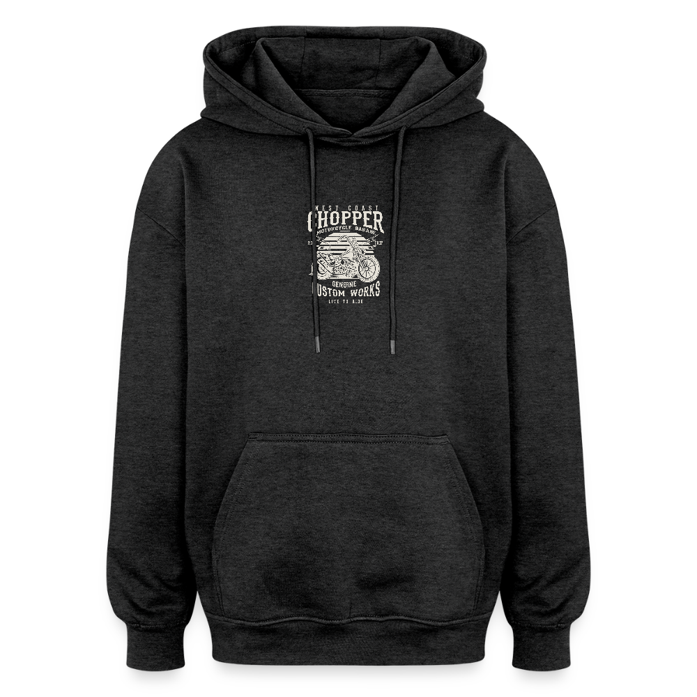 Oversized uniseks hoodie - houtskool