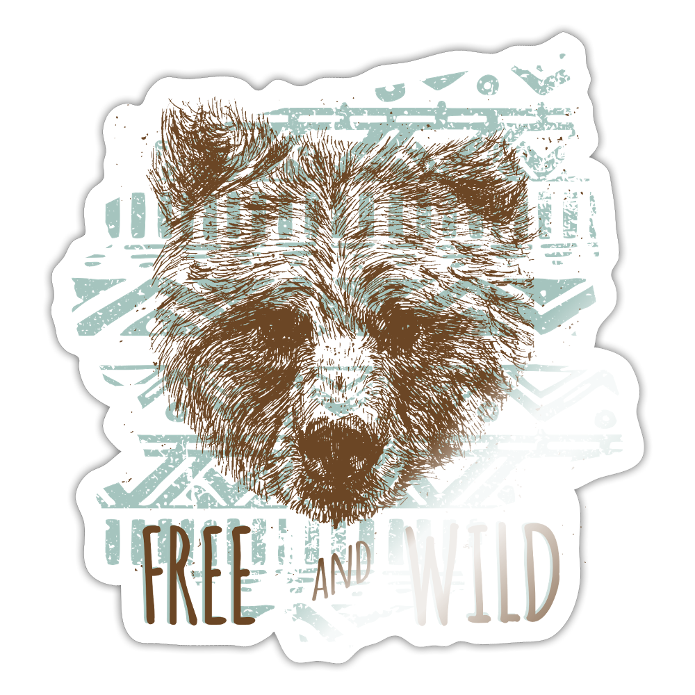 Sticker - glanzend wit