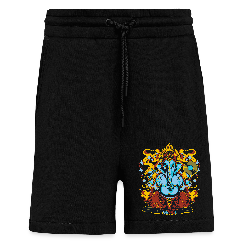 Organic relaxed shorts made in EU - SOLID BLACK