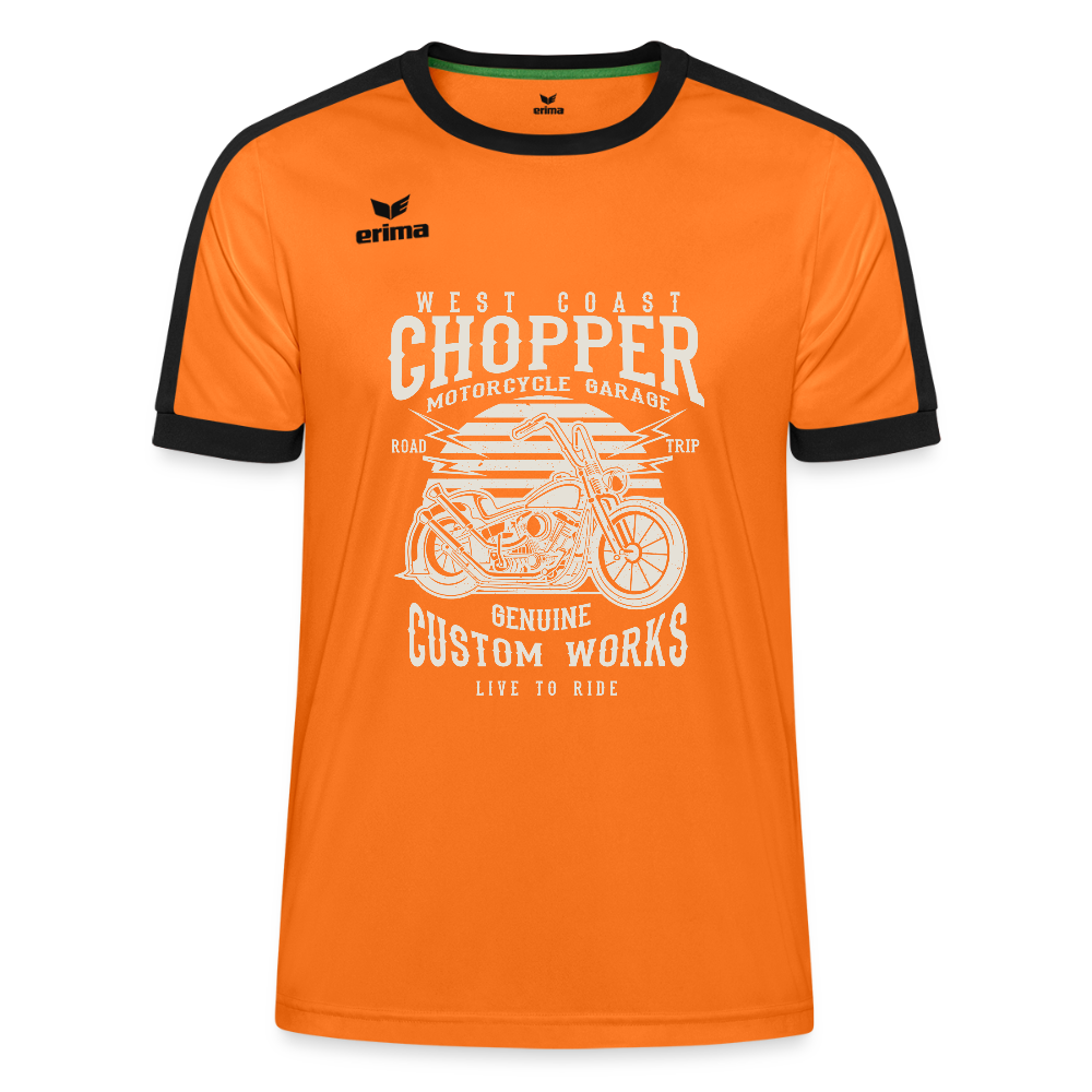 Erima Uniseks Retro Star shirt - oranje/zwart