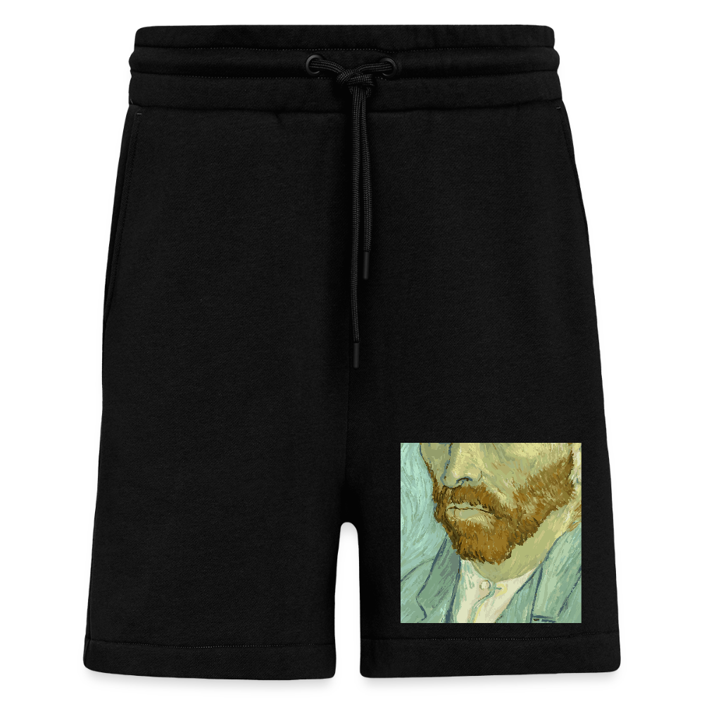Organic relaxed shorts made in EU - SOLID BLACK
