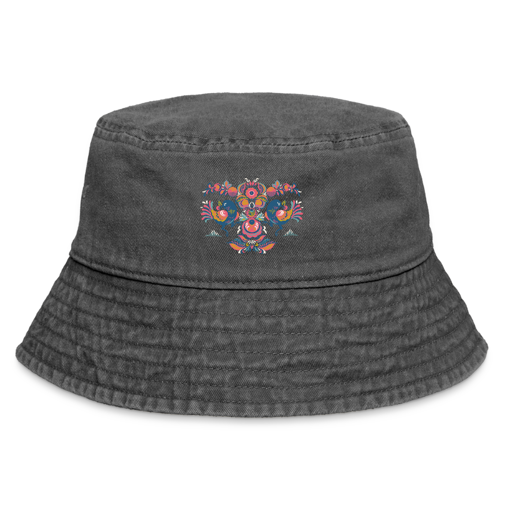 Vintage vissershoed - vintage zwart