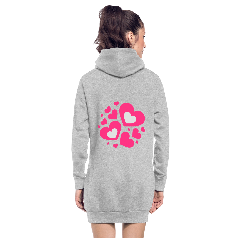 Hoodiejurk - grijs gemêleerd