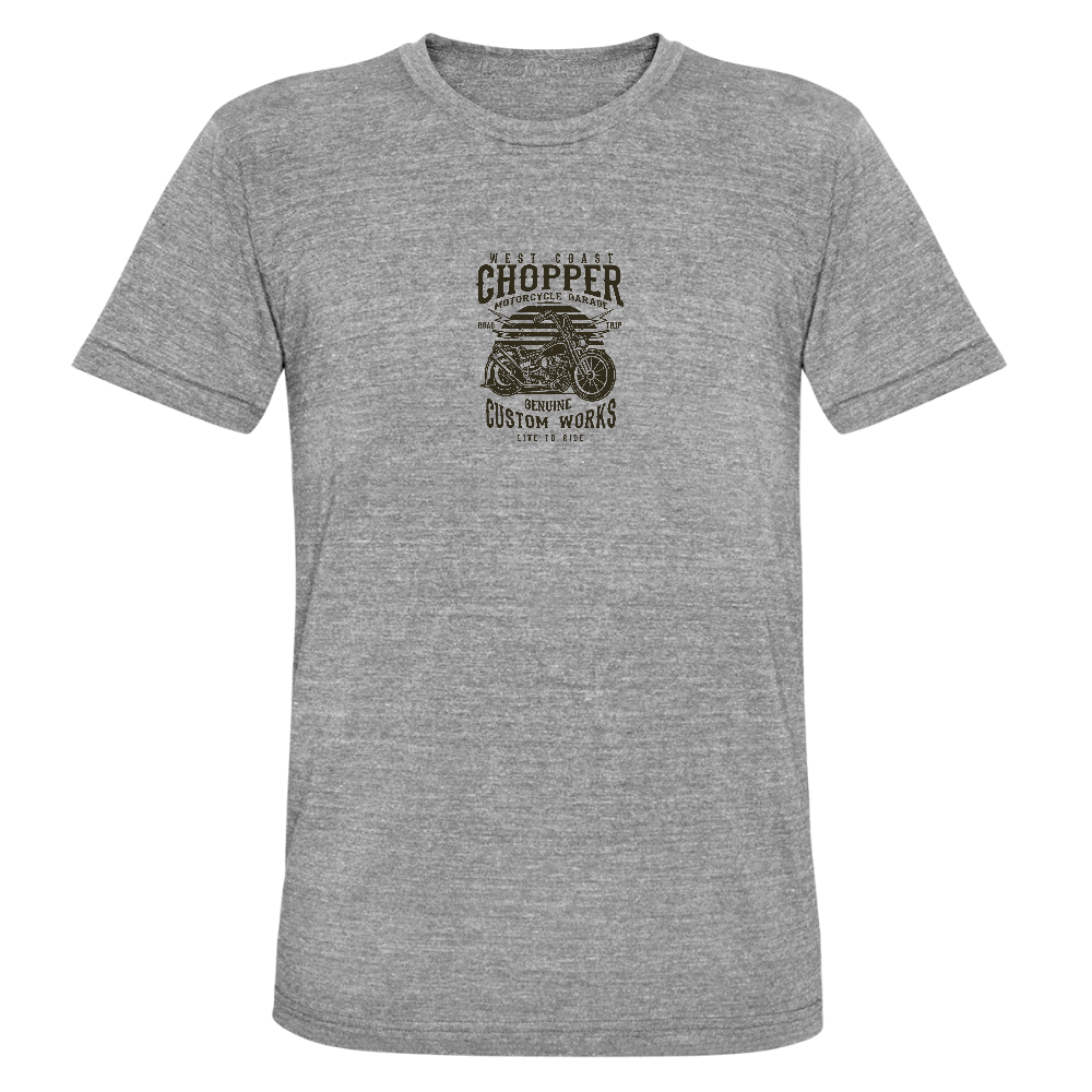 Unisex tri-blend T-shirt van Bella + Canvas - grijs gemêleerd