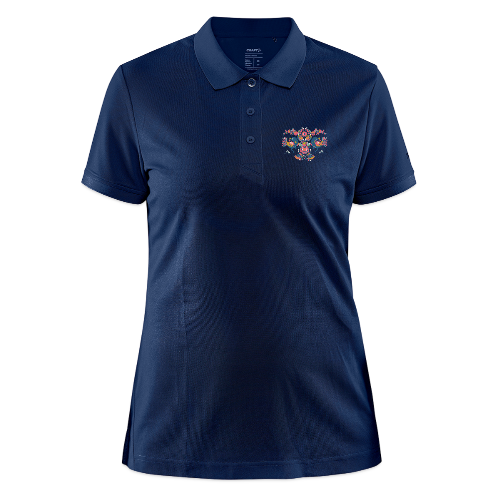 CRAFT Core Unify damespolo - navy gemêleerd