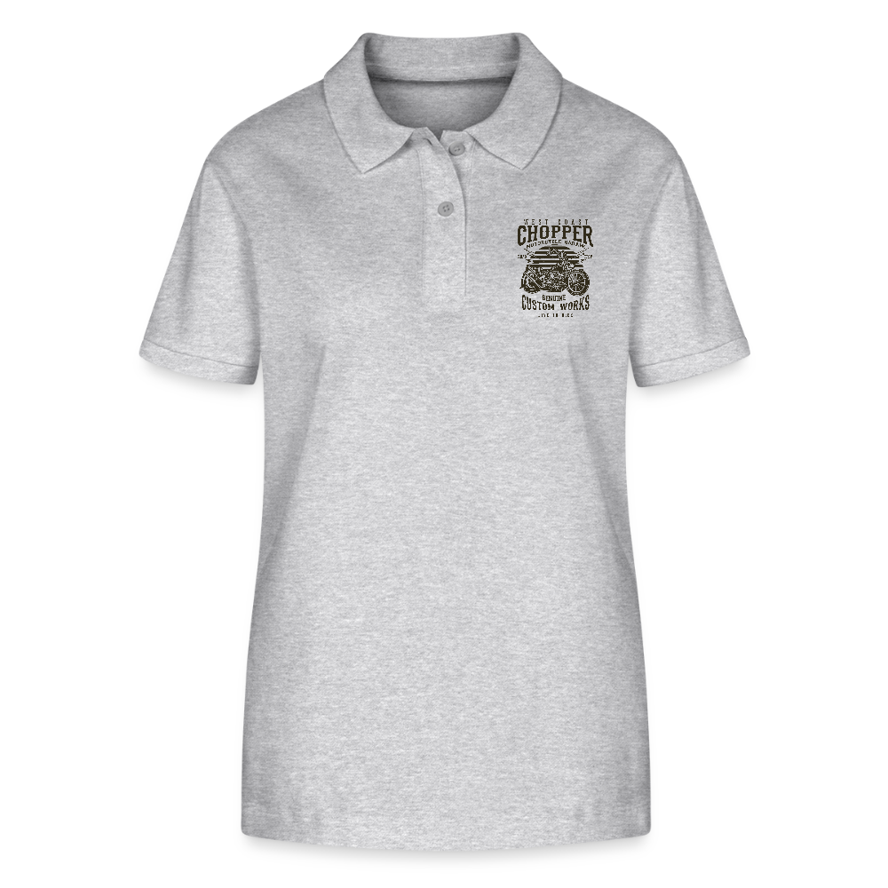 Stanley/Stella Vrouwen bio poloshirt ELLISER - grijs gemêleerd