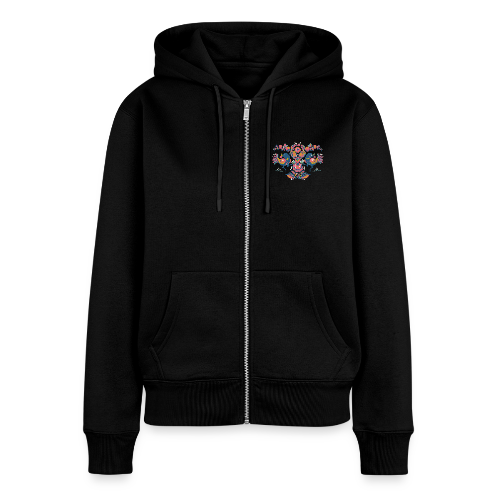 Vrouwenjack met capuchon Premium - zwart