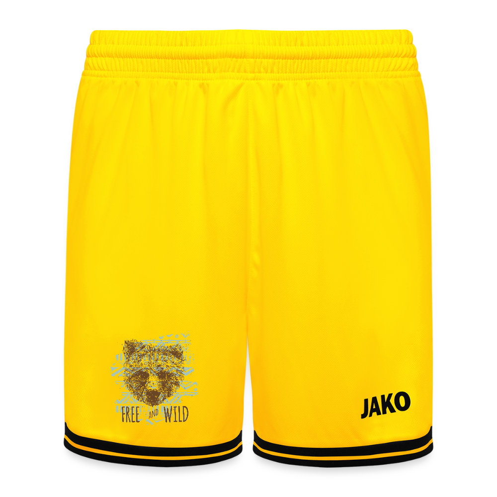 JAKO Kinderbasketbalshort Center 2.0 - geel/zwart