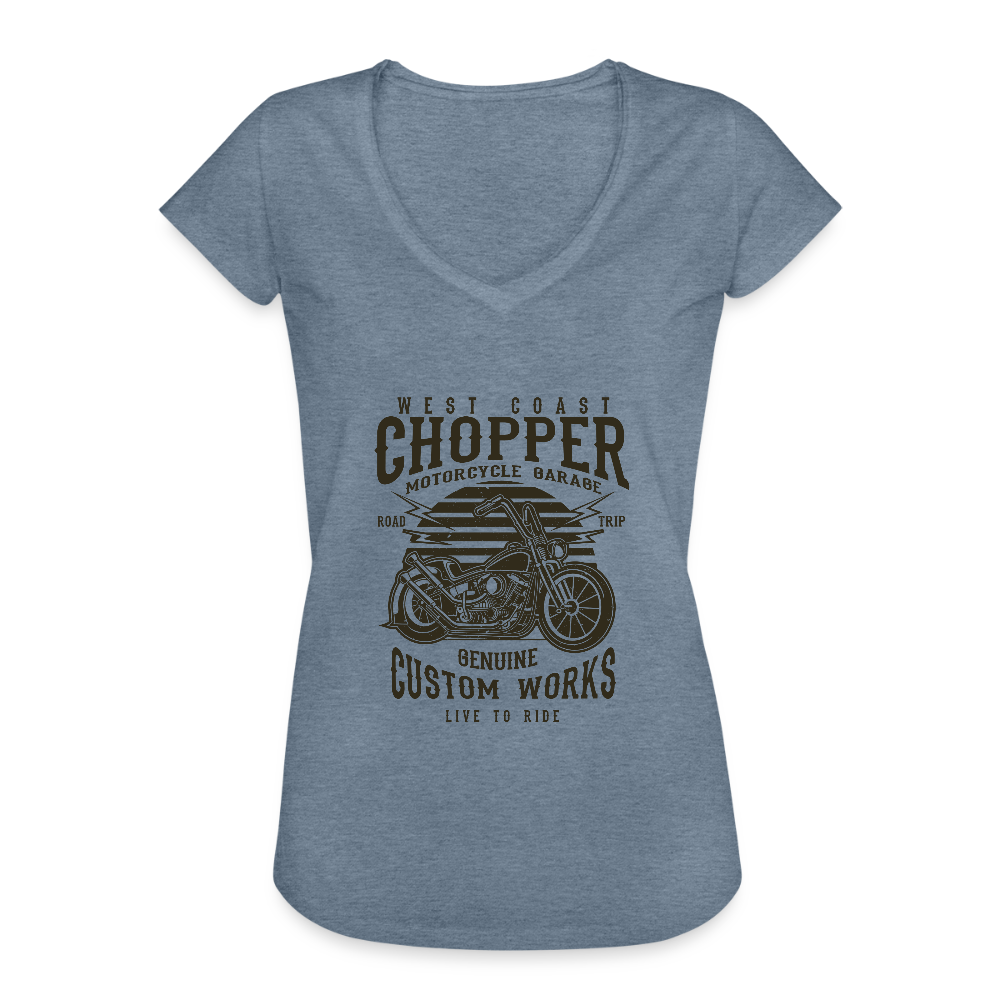 Vrouwen Vintage T-shirt - vintage denim