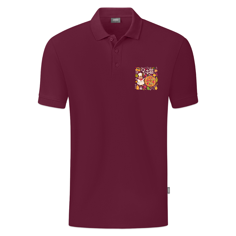 JAKO Kinderpolo Organic - wijnrood