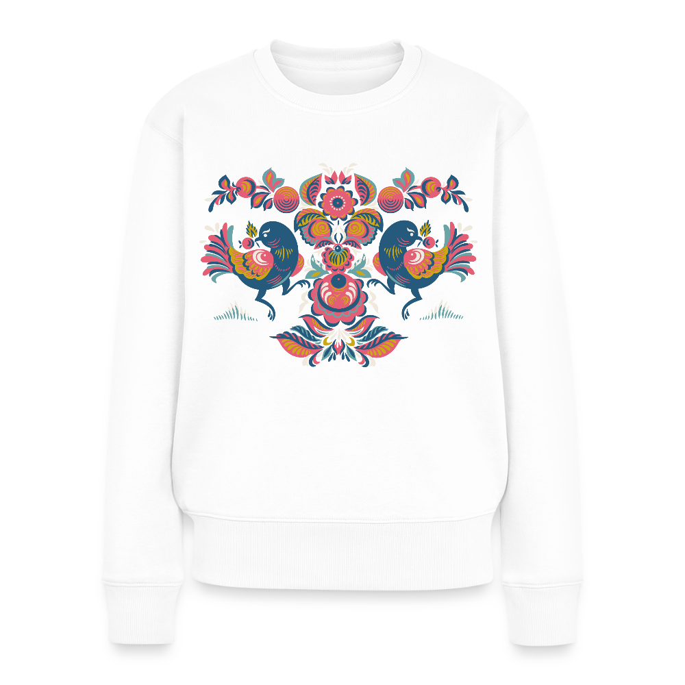 Vrouwen premium sweater - wit