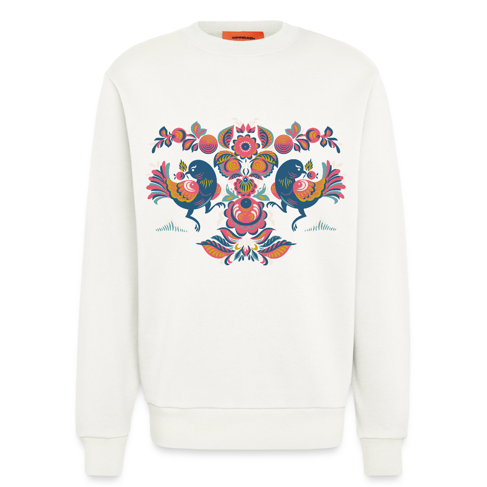 Organic relaxed crewneck made in EU - OFF WHITE