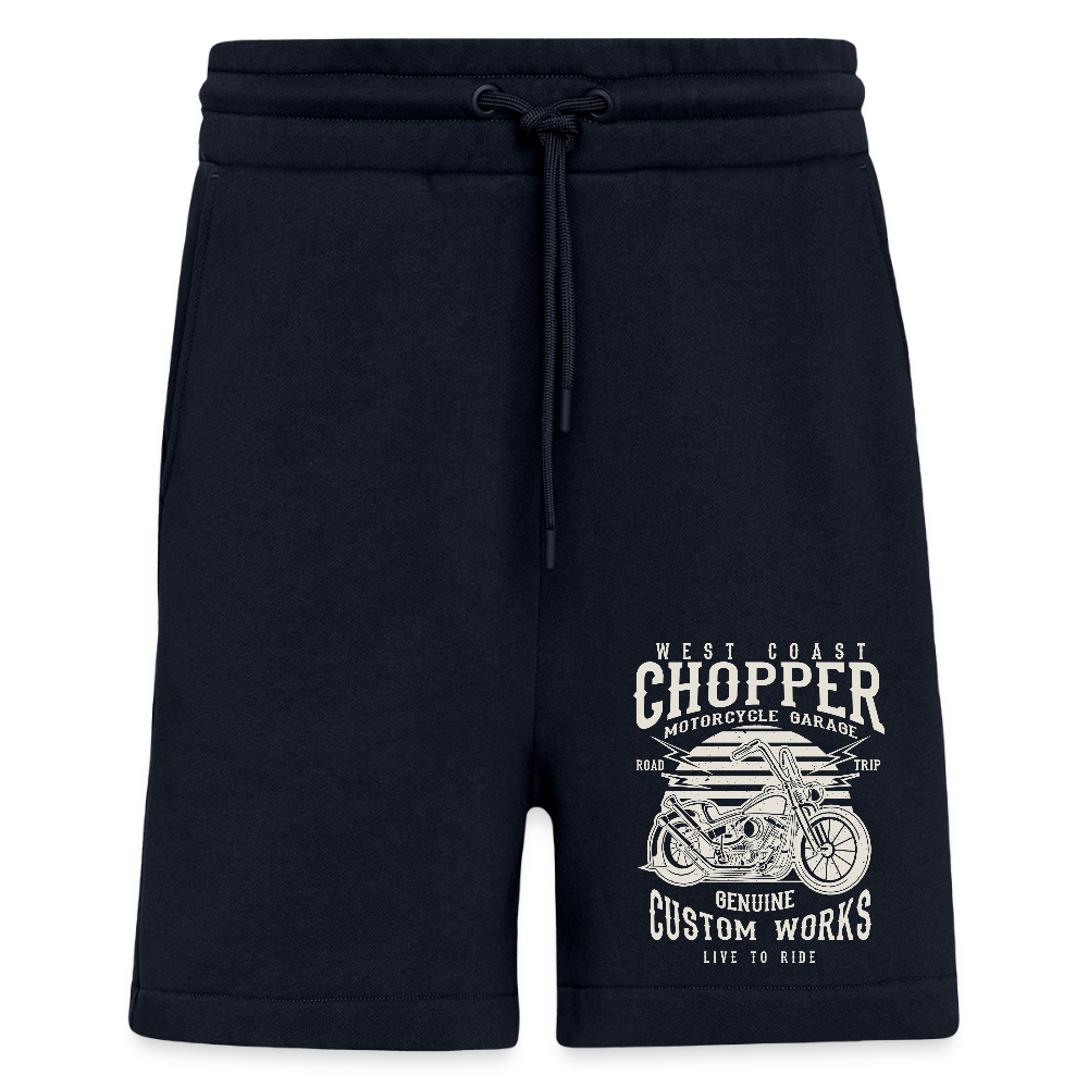 Organic relaxed shorts made in EU - DARK NAVY