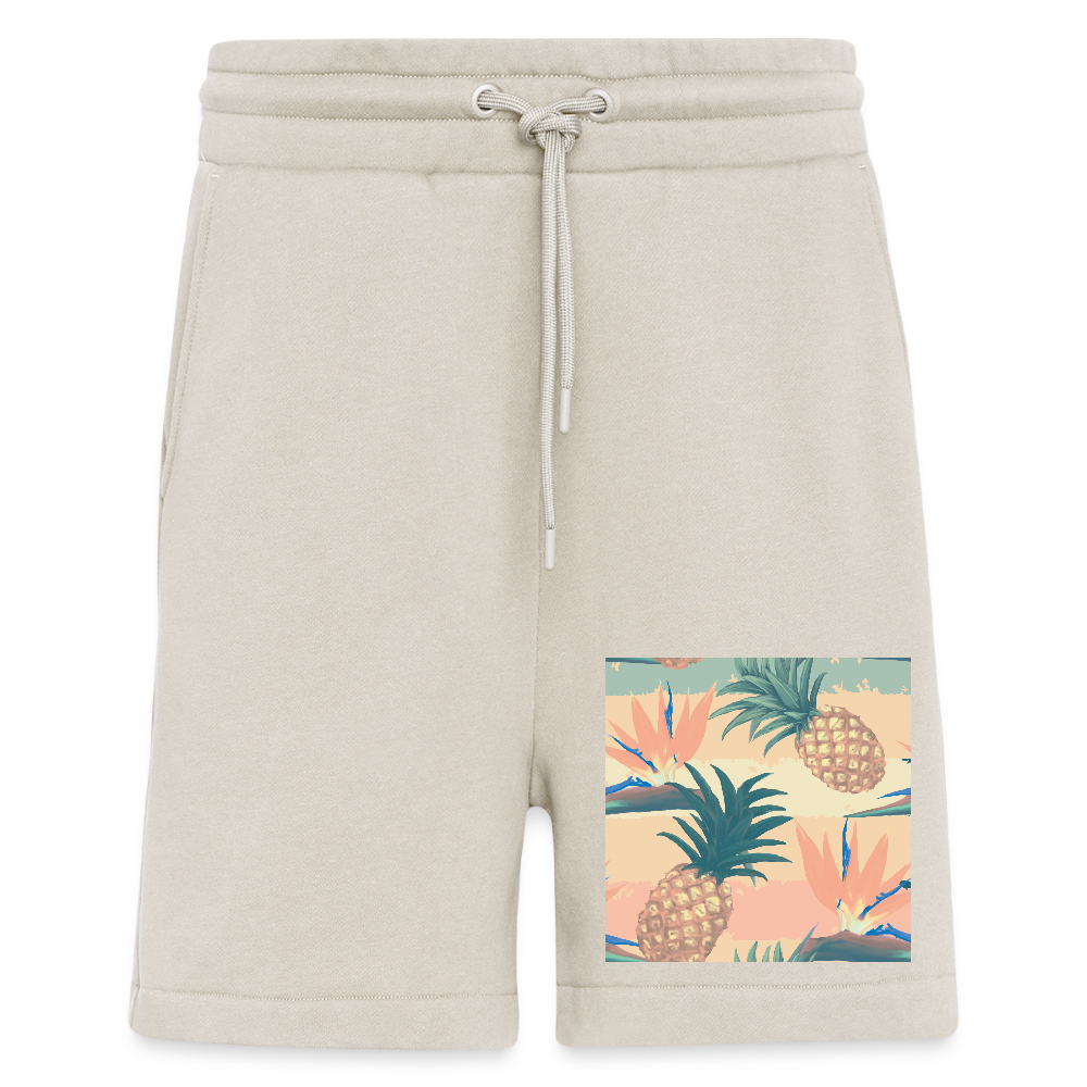 Organic relaxed shorts made in EU - WARM CLAY