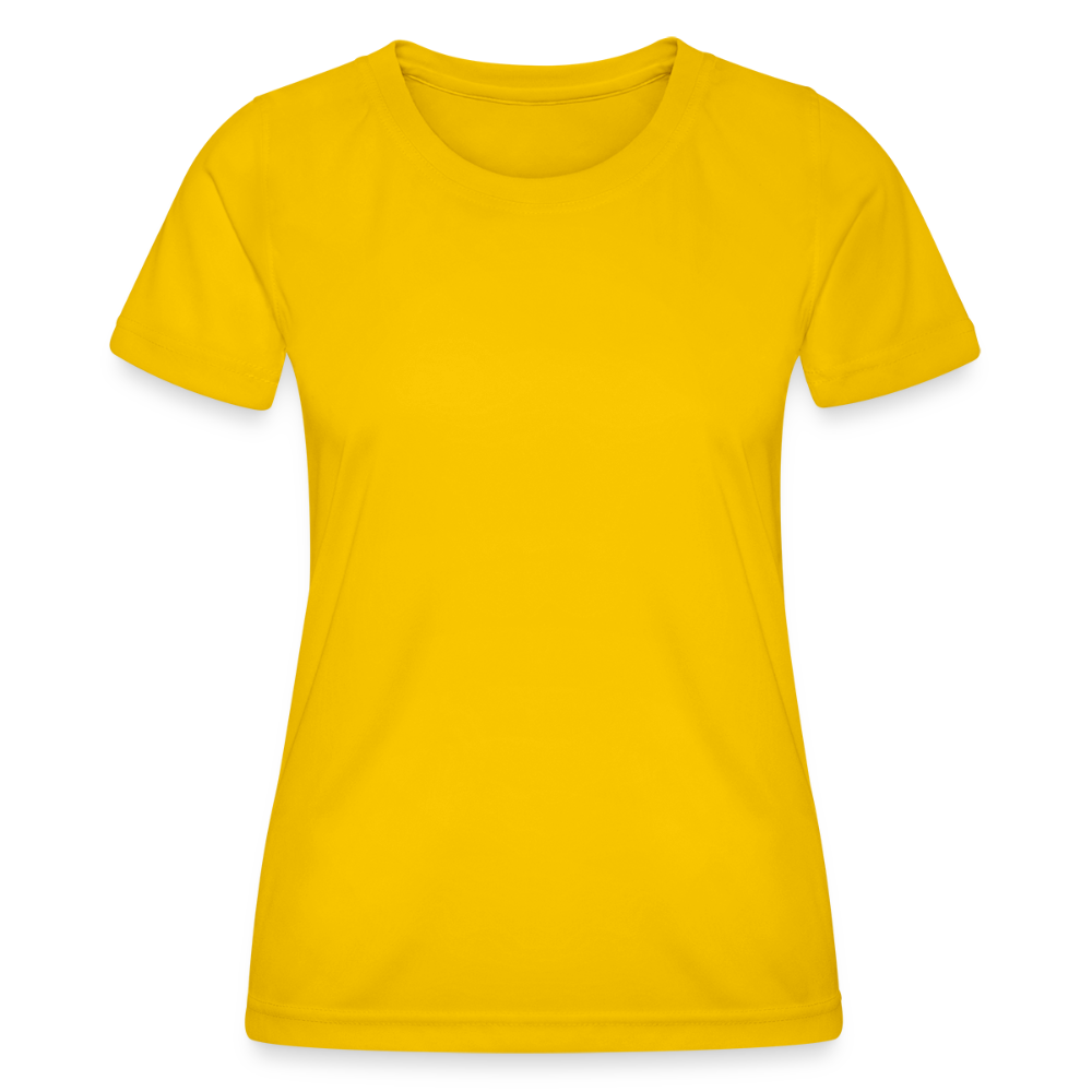 Functioneel T-shirt voor vrouwen - eigeel