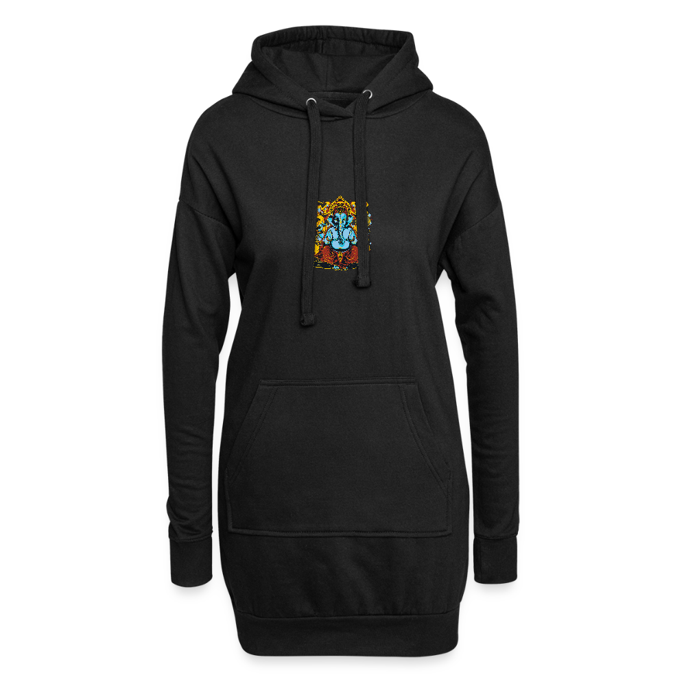 Hoodiejurk - zwart