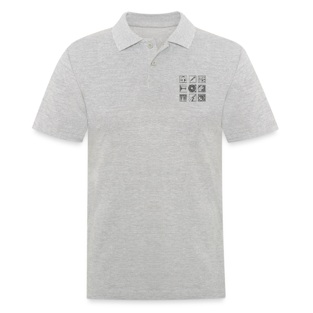 Mannen poloshirt - grijs gemêleerd