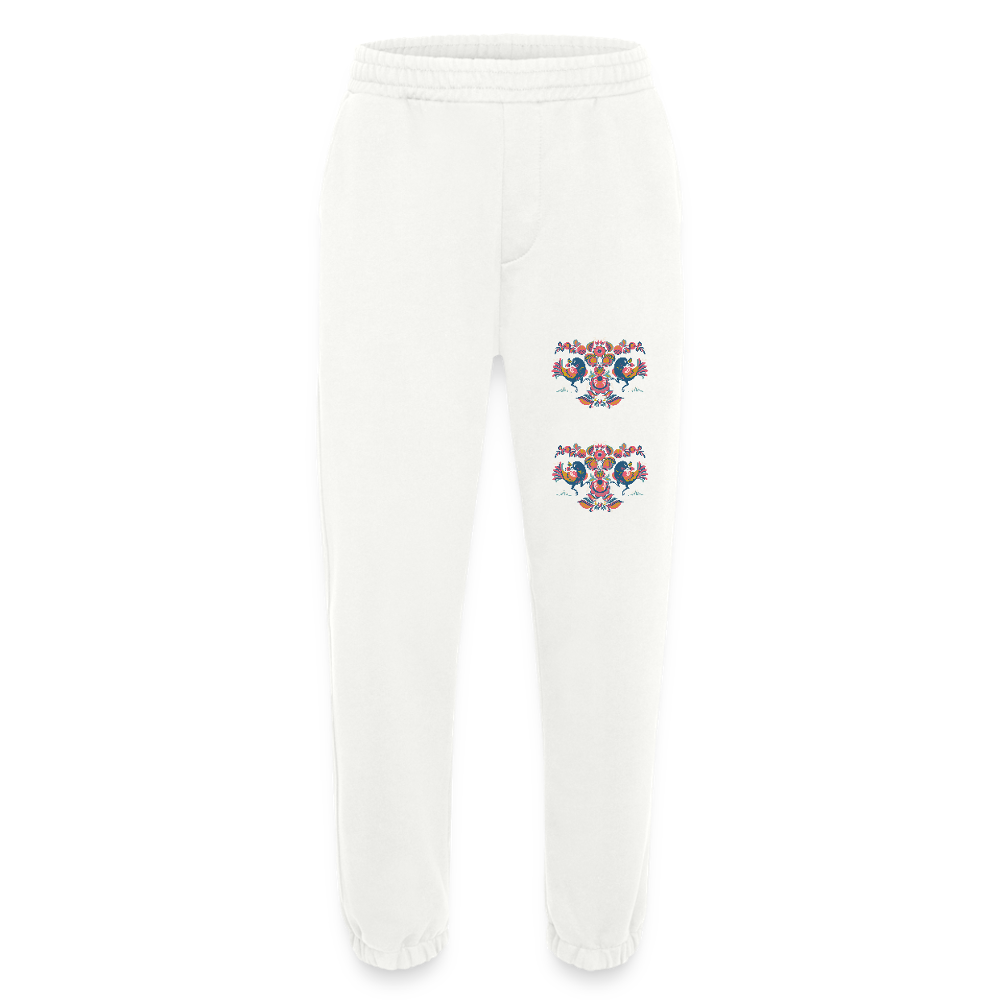 Heavyweight organic joggingbroek made in EU - OFF WHITE