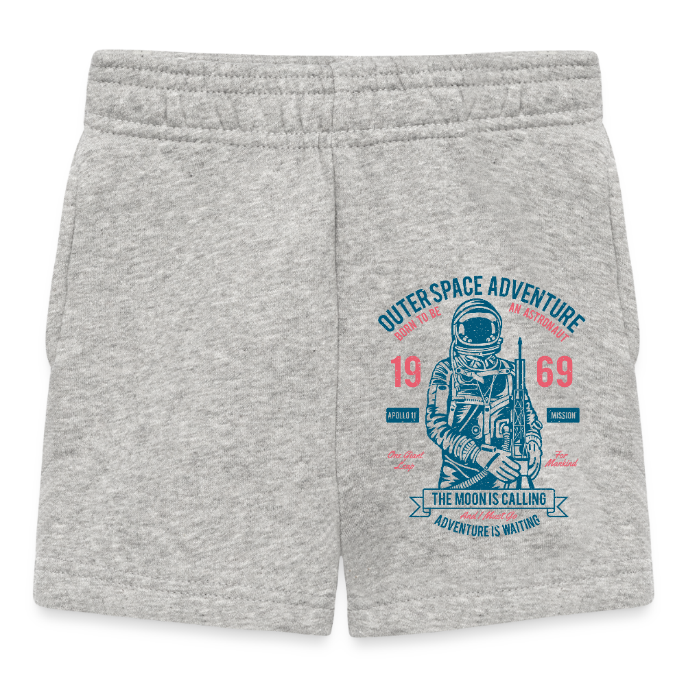 Baby shorts - grijs gemêleerd