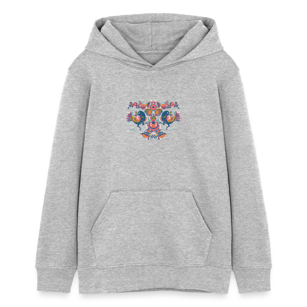 Stanley/Stella Tiener bio-hoodie Mini Cruiser - grijs gemêleerd