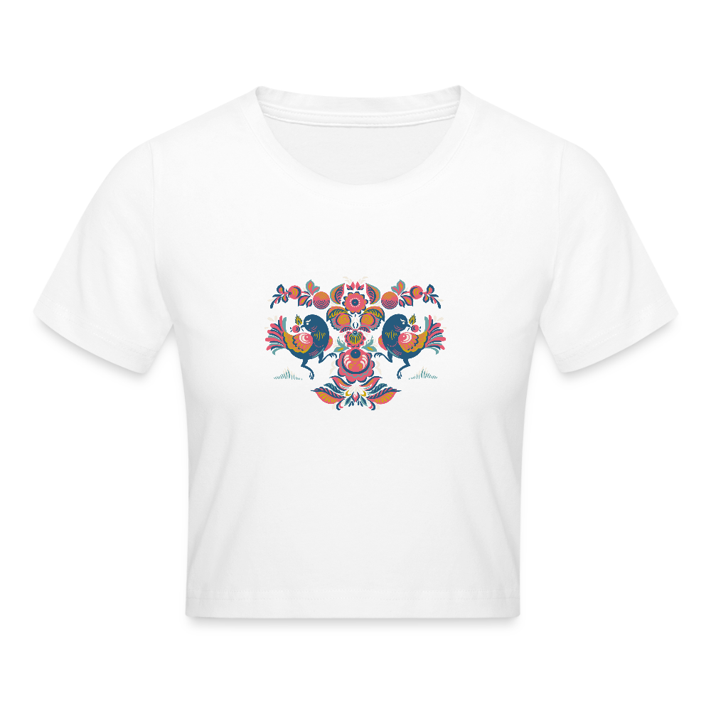 Cropped T-Shirt - wit