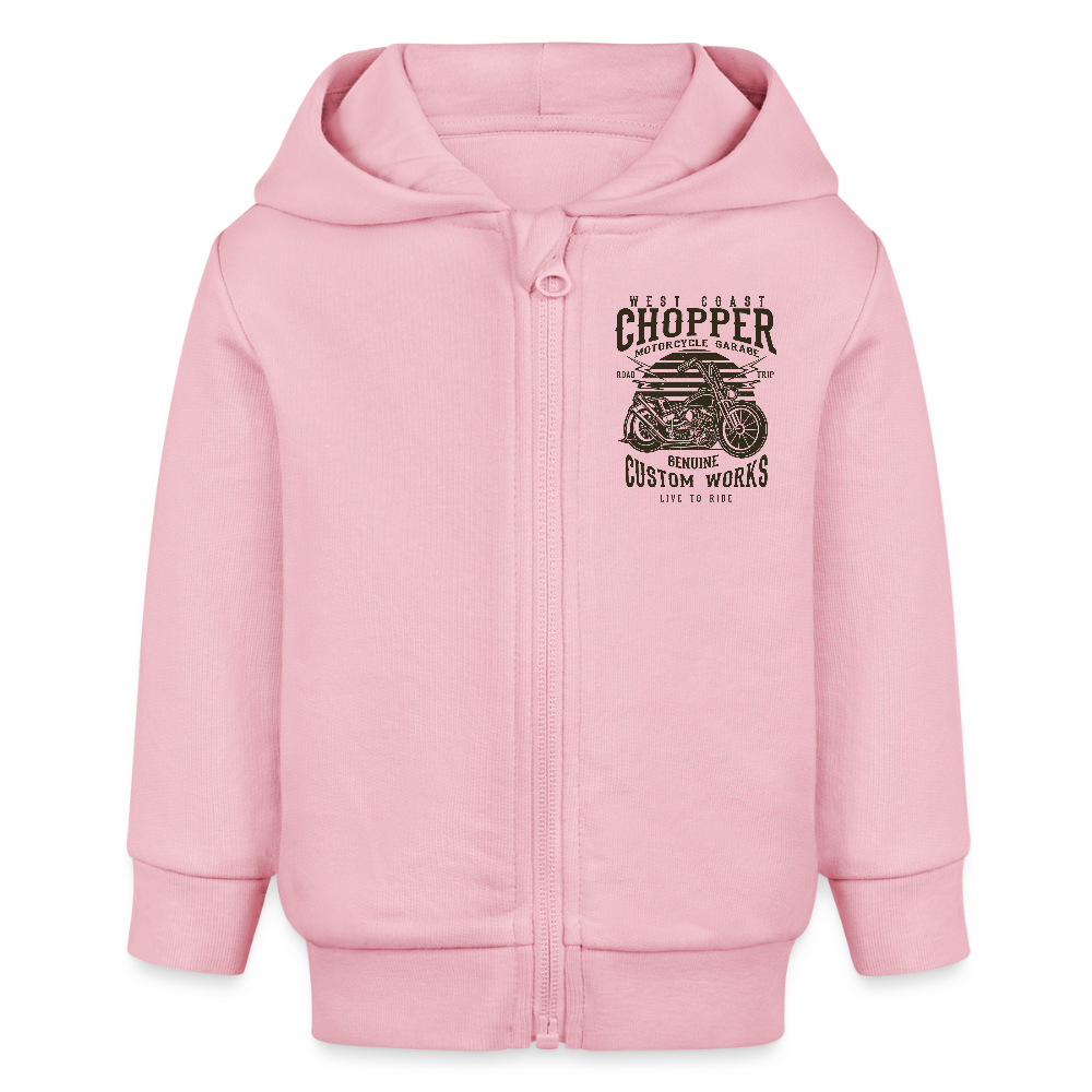 Stanley/Stella Bio zip-hoodie BABY CONNECTOR - lichtroze