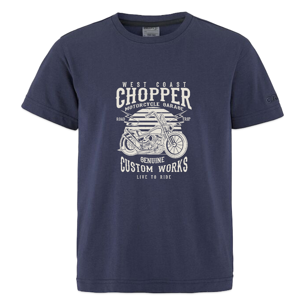 CRAFT Community 2.0 tieners T-shirt - dark navy