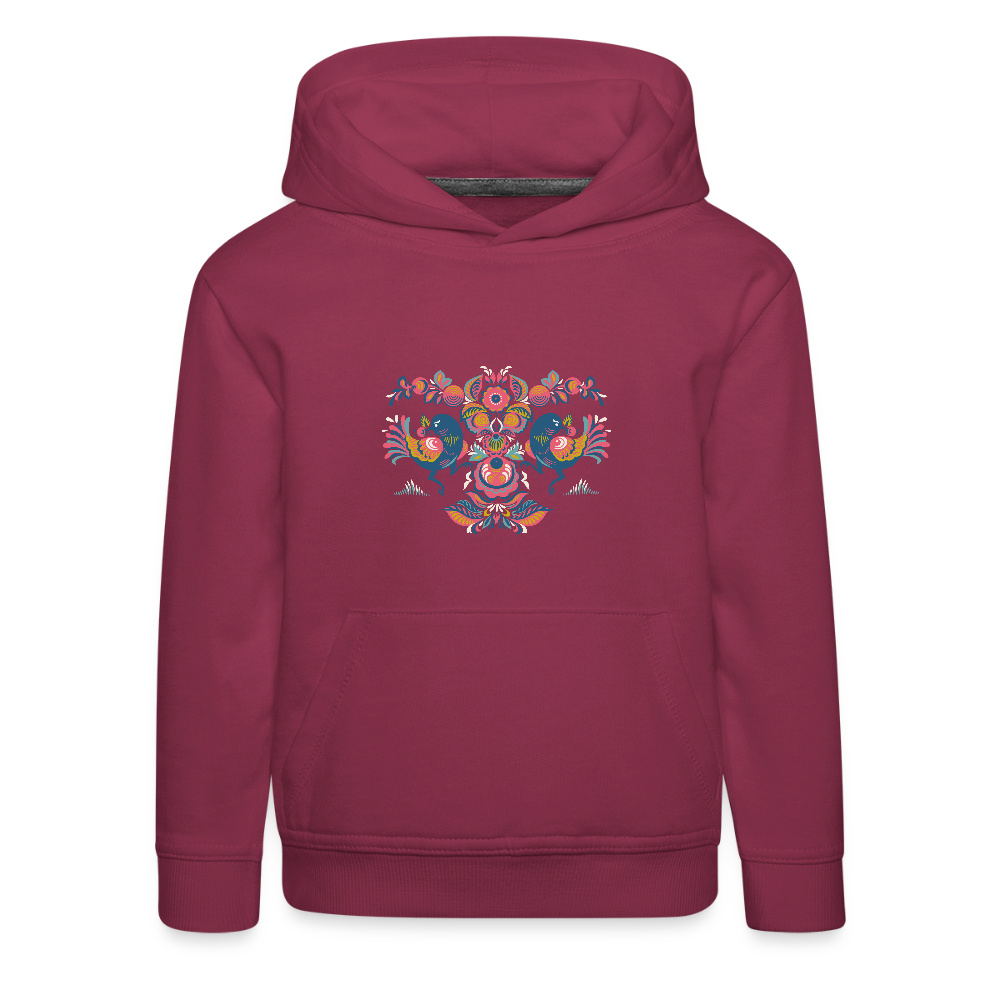 Kinderen trui Premium met capuchon - bordeaux