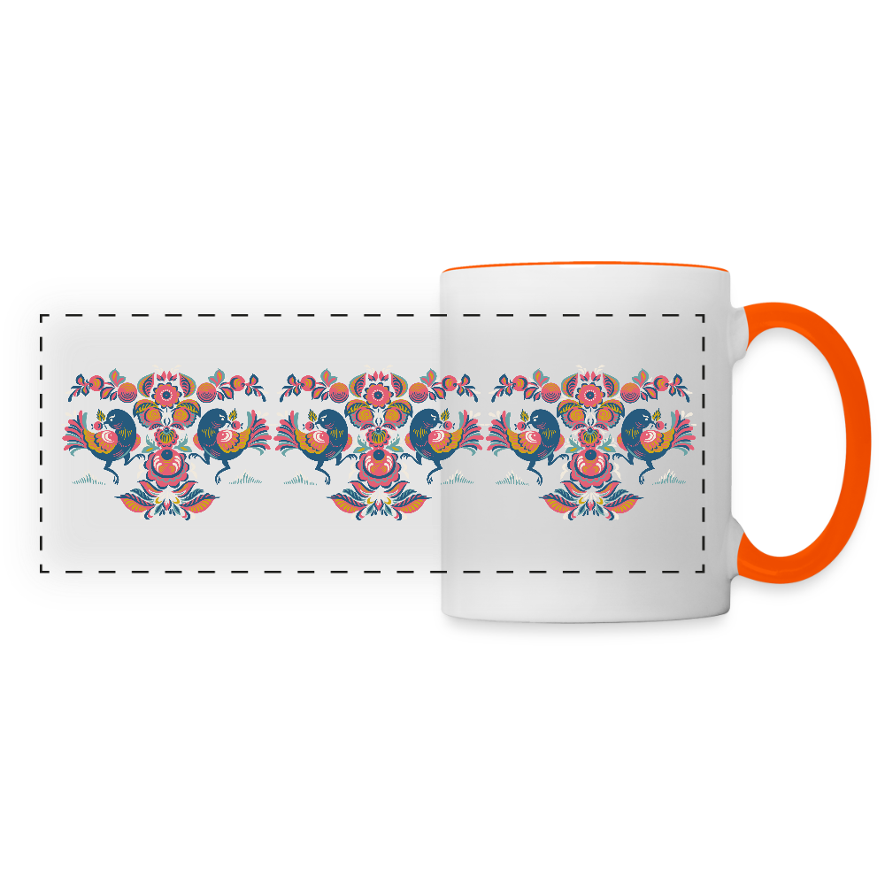 Panoramamok - wit/oranje