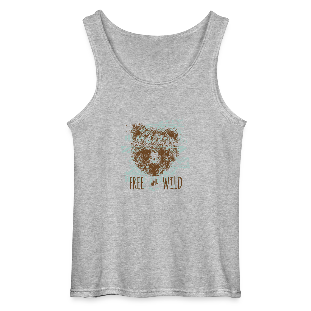 Gildan mannen tanktop - grijs gemêleerd