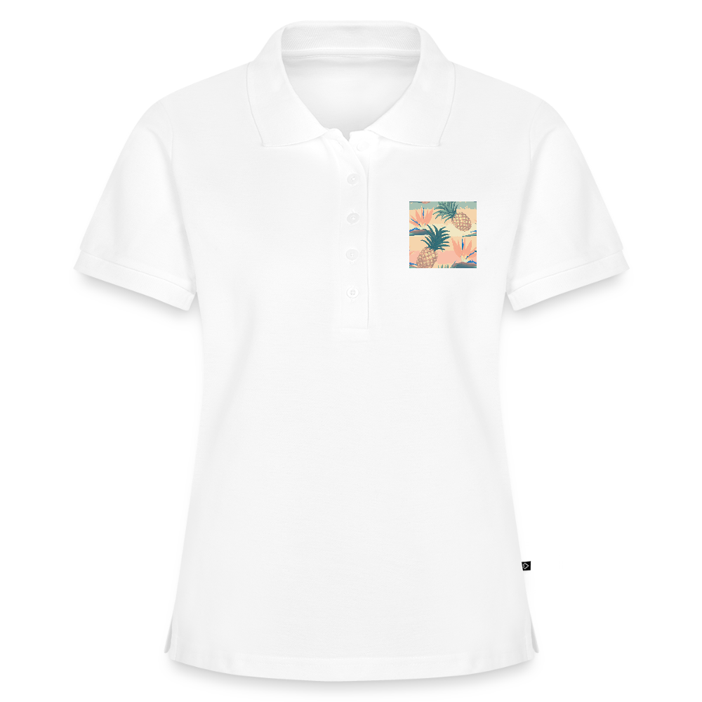 Vrouwen Premium Bio Poloshirt - wit
