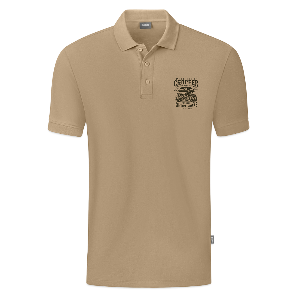 JAKO Mannen Polo Organic - beige