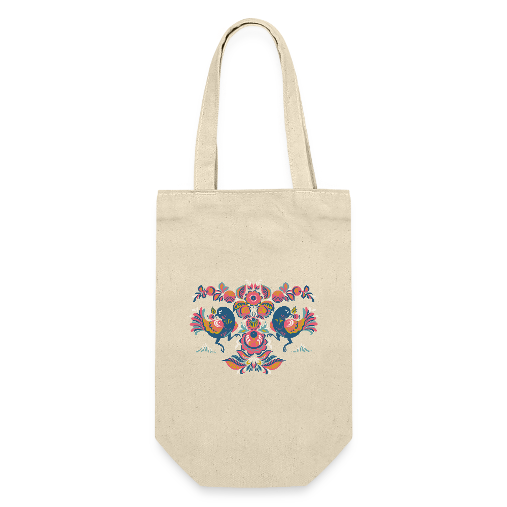 Cadeauzak voor flessen - nature