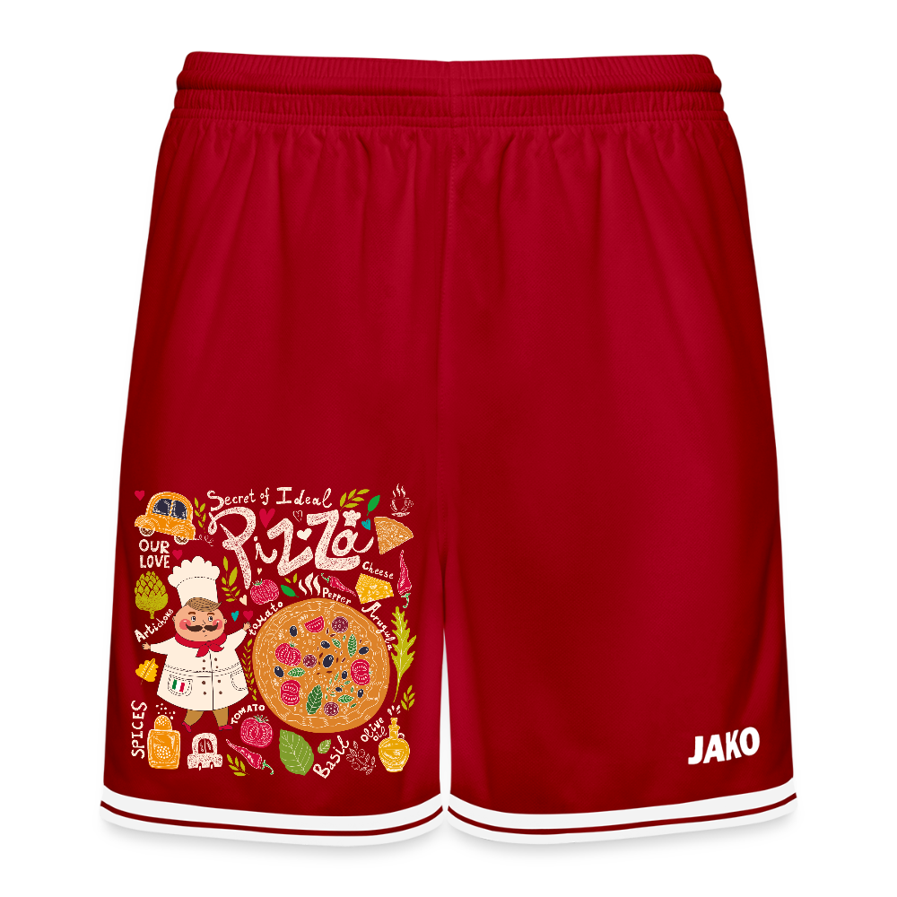 JAKO basketbalshort Center 2.0 - rood/wit
