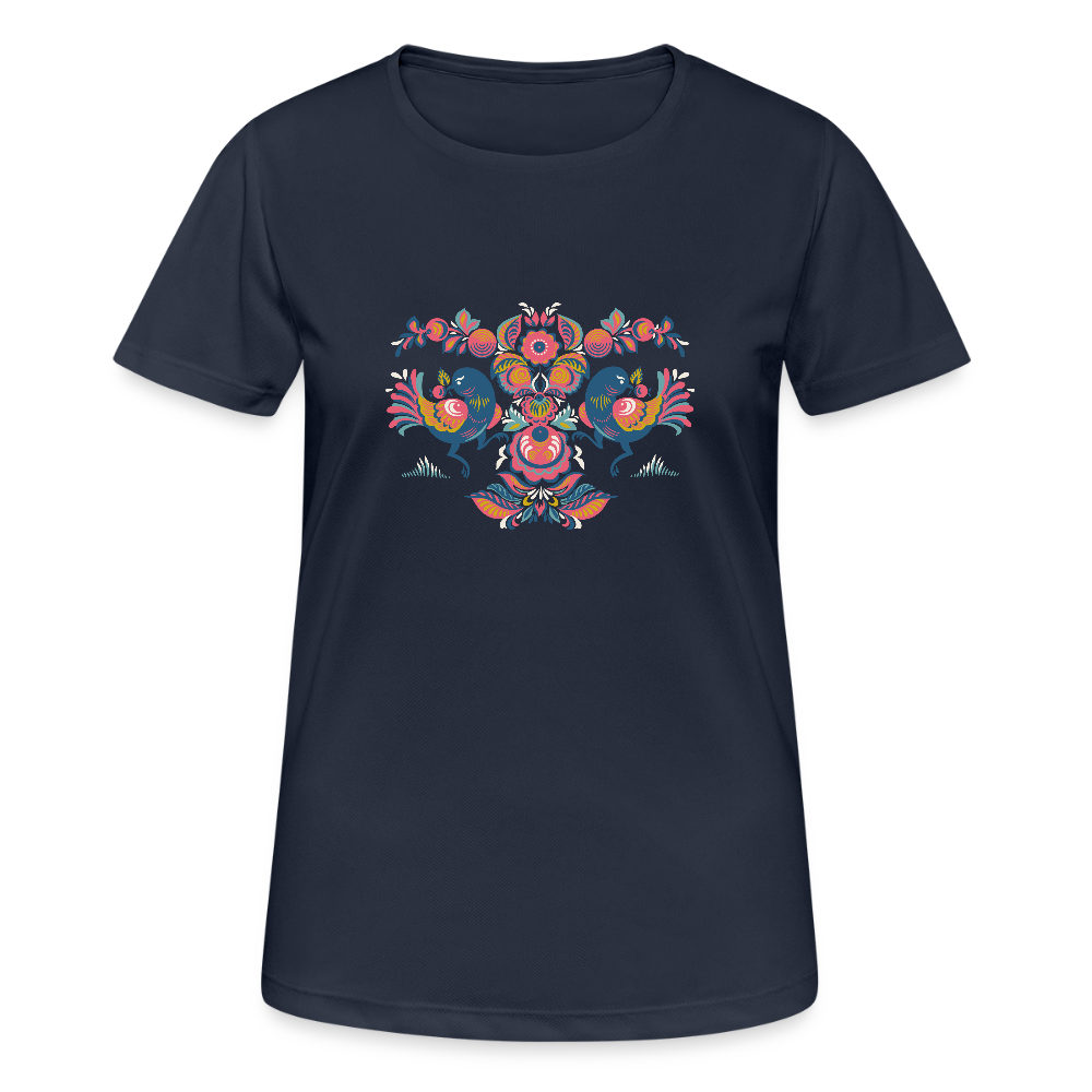 Vrouwen T-shirt ademend actief - donkernavy