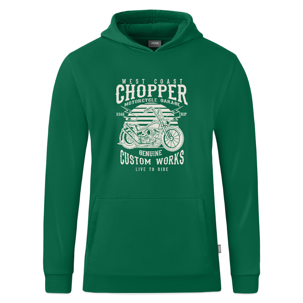 JAKO Kinderhoodie Organic - kelly groen