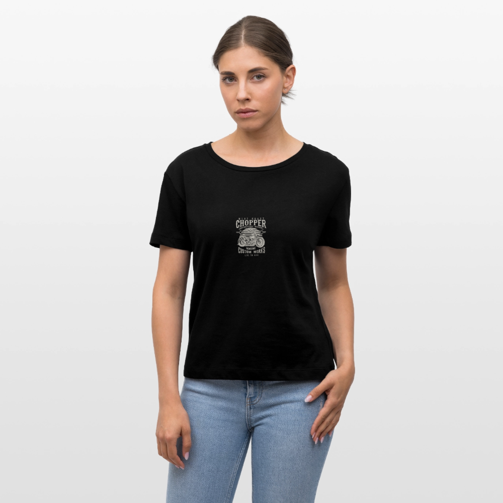 Stanley/Stella Relaxed vrouwen bio-T-shirt met ronde hals SERENA - zwart